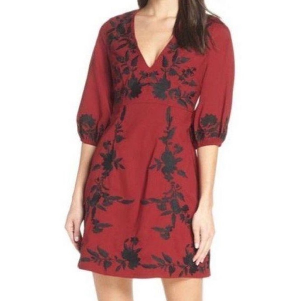 Anthropologie Foxiedox Melia Embroidered Dress